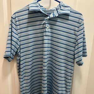 Southern Tide brrr°® cooling technology striped polo shirt